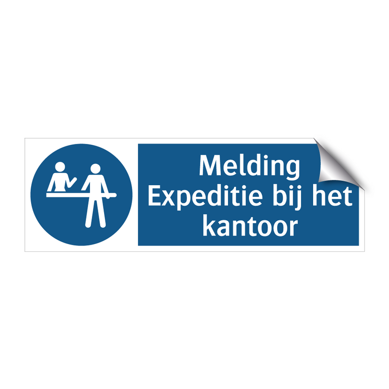 Melding Expeditie bij het kantoor & Melding Expeditie bij het kantoor