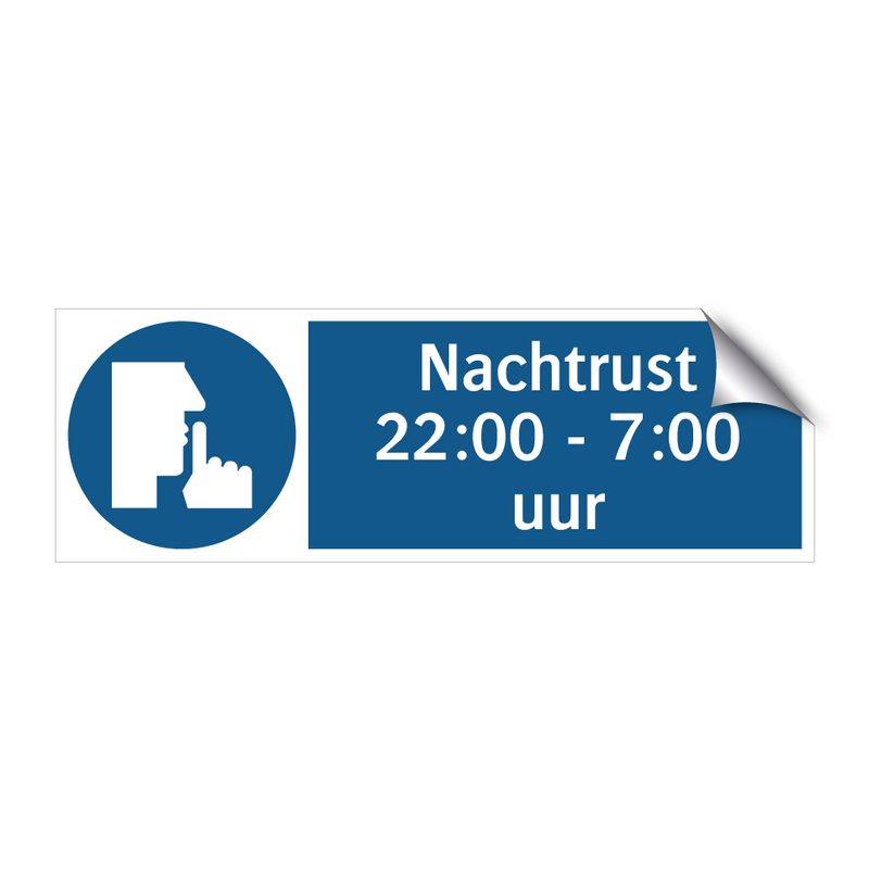 Nachtrust 22:00 - 7:00 uur & Nachtrust 22:00 - 7:00 uur & Nachtrust 22:00 - 7:00 uur