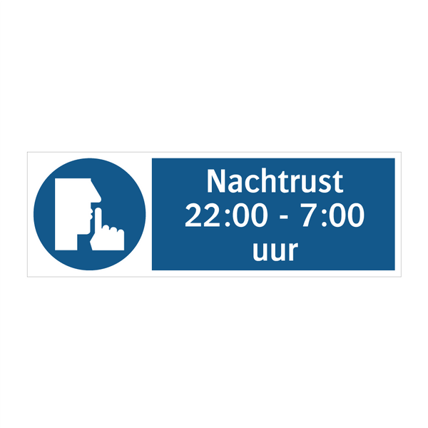 Nachtrust 22:00 - 7:00 uur & Nachtrust 22:00 - 7:00 uur & Nachtrust 22:00 - 7:00 uur