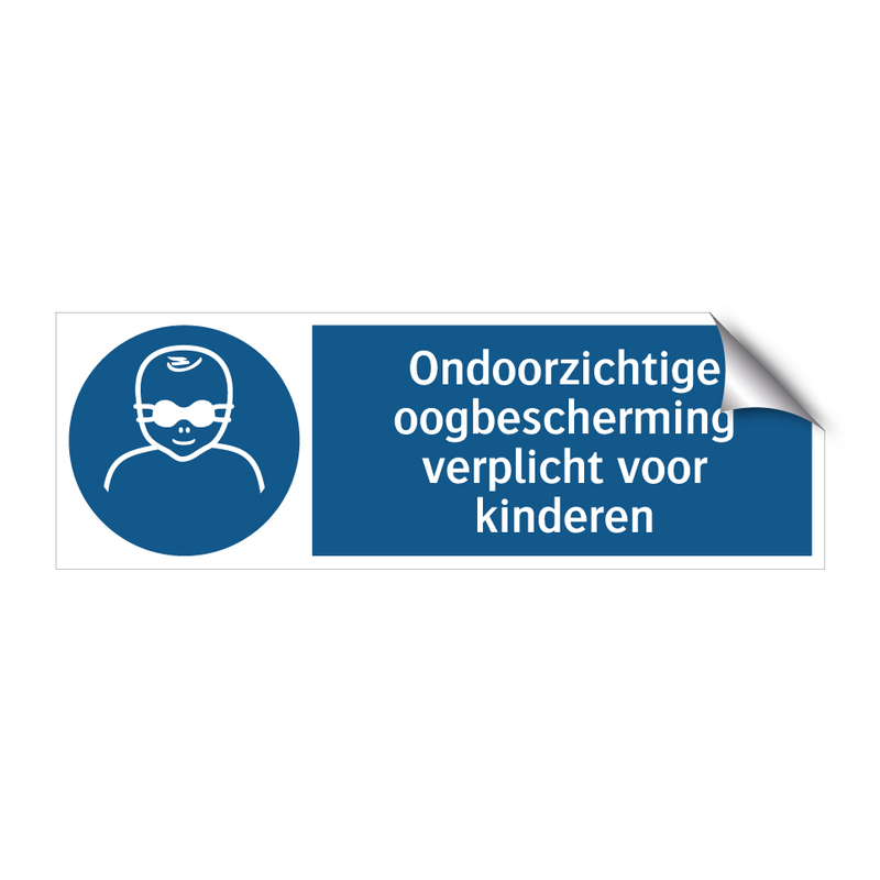 Ondoorzichtige oogbescherming verplicht voor kinderen