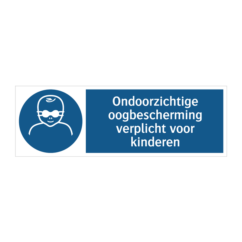 Ondoorzichtige oogbescherming verplicht voor kinderen