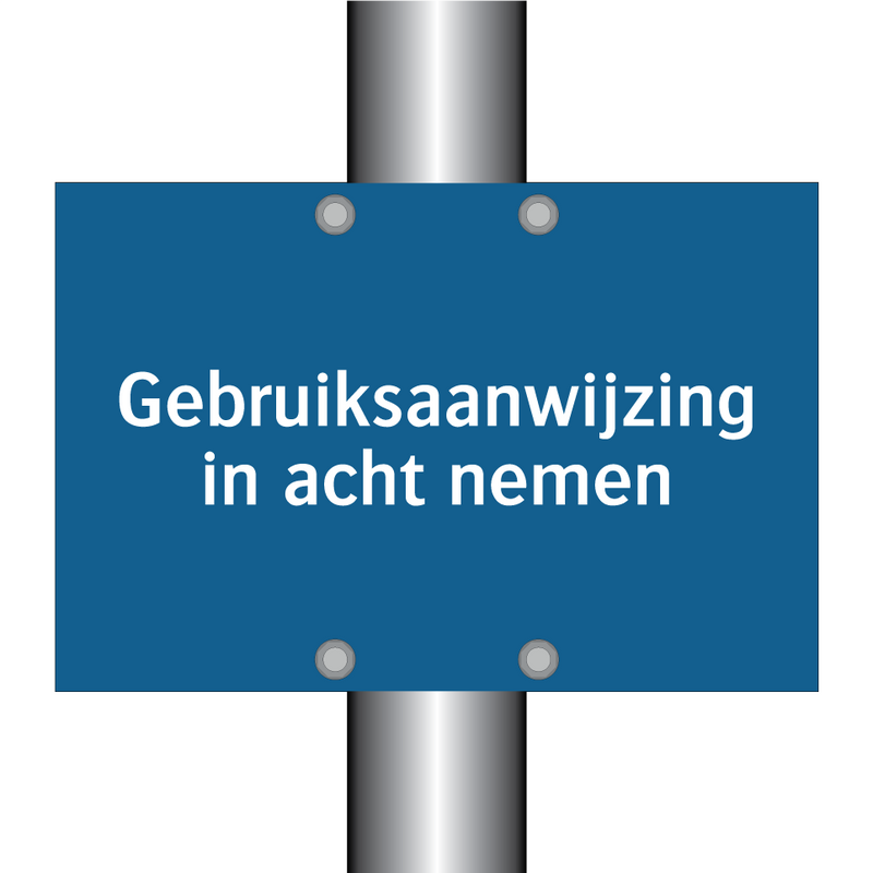 Gebruiksaanwijzing in acht nemen & Gebruiksaanwijzing in acht nemen