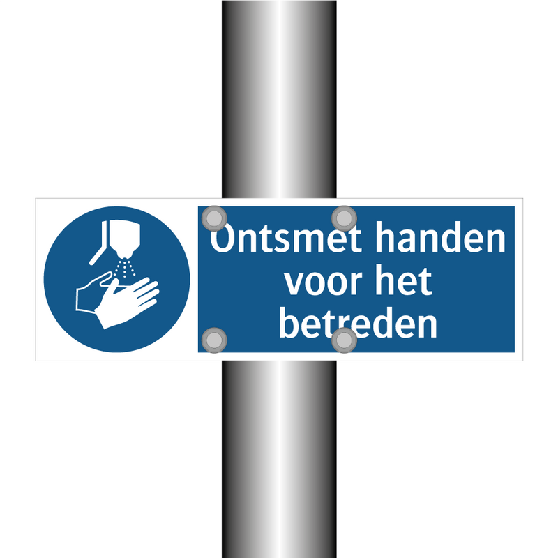 Ontsmet handen voor het betreden & Ontsmet handen voor het betreden