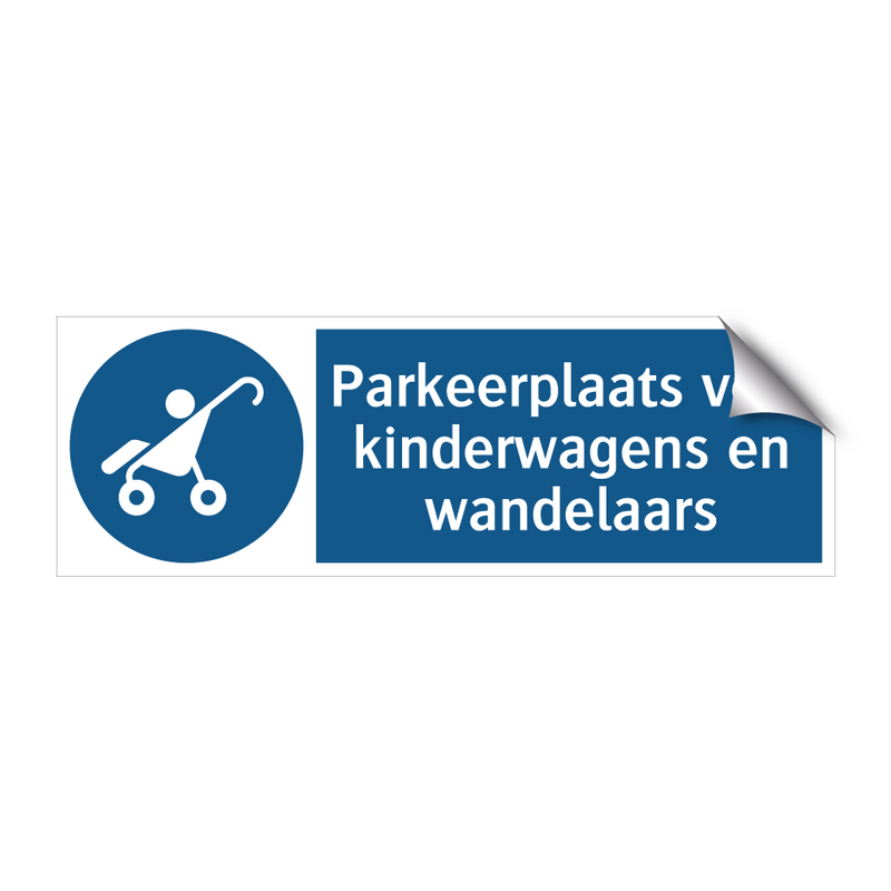 Parkeerplaats voor kinderwagens en wandelaars & Parkeerplaats voor kinderwagens en wandelaars