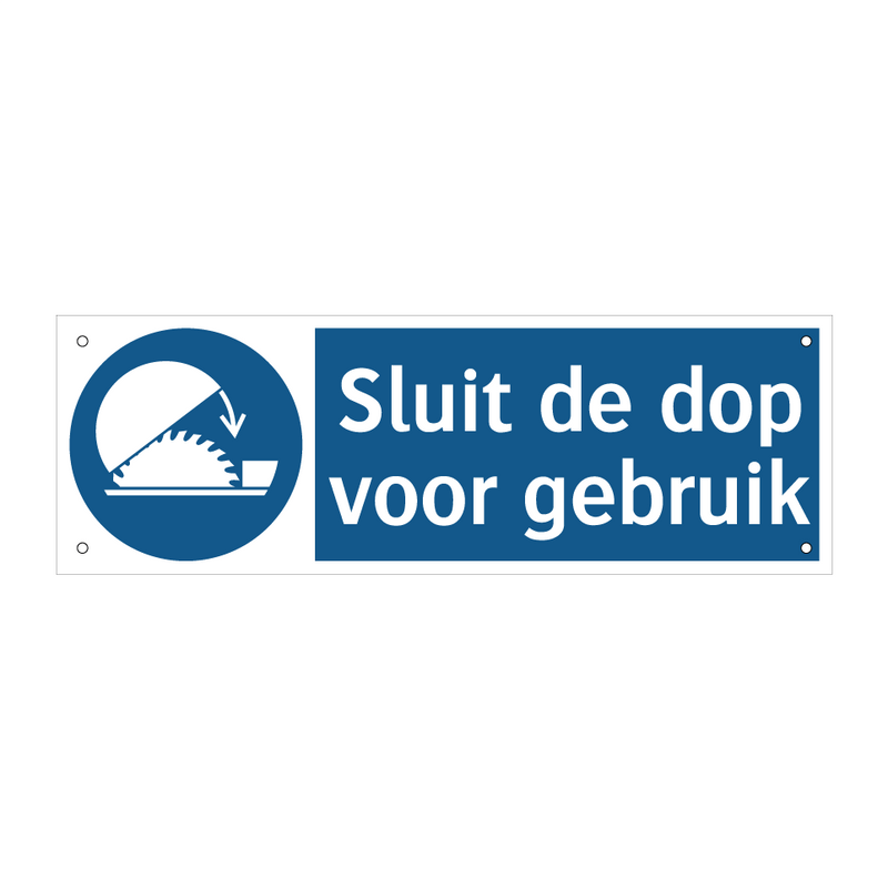 Sluit de dop voor gebruik & Sluit de dop voor gebruik & Sluit de dop voor gebruik