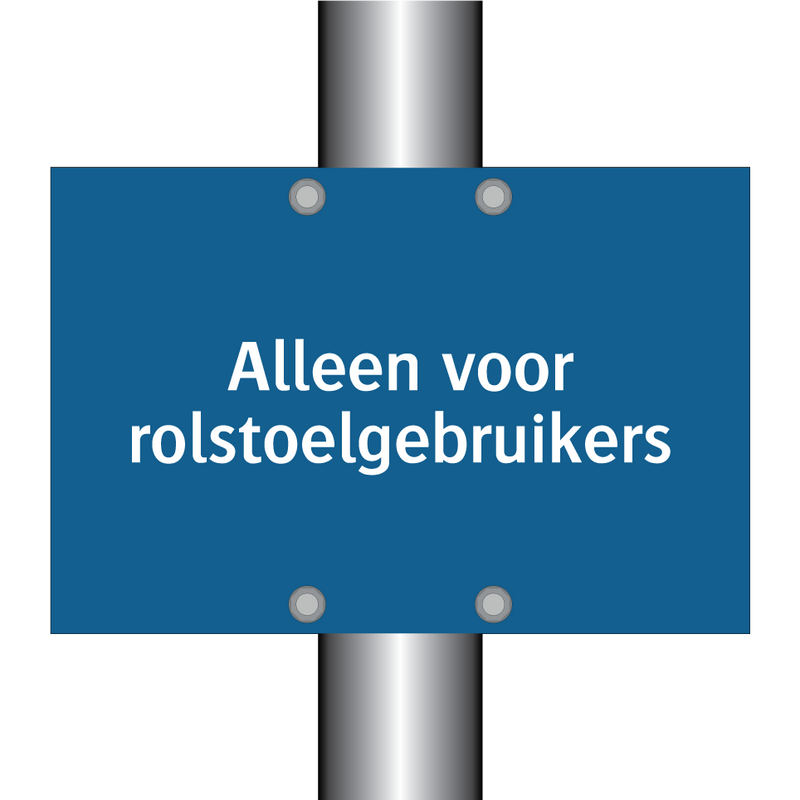 Alleen voor rolstoelgebruikers & Alleen voor rolstoelgebruikers & Alleen voor rolstoelgebruikers