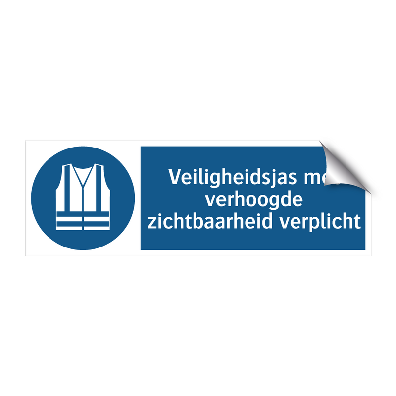 Veiligheidsjas met verhoogde zichtbaarheid verplicht