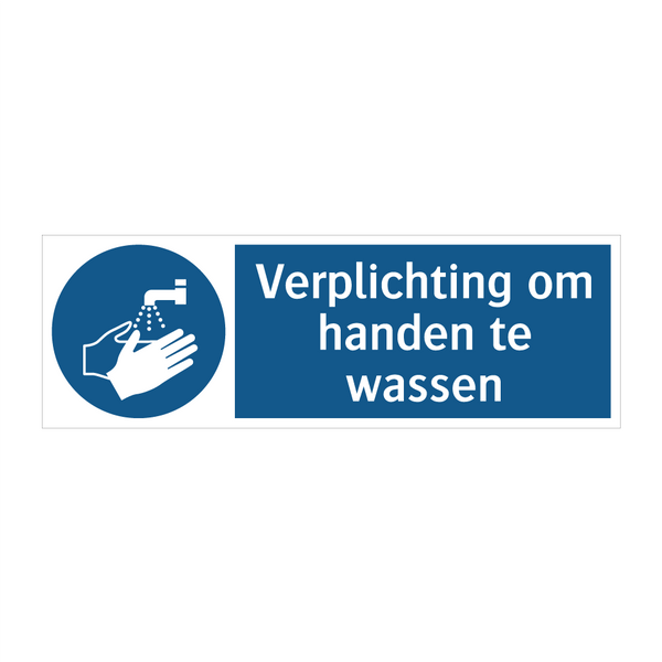 Verplichting om handen te wassen & Verplichting om handen te wassen