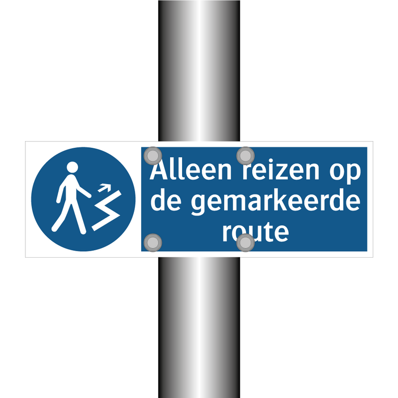 Alleen reizen op de gemarkeerde route & Alleen reizen op de gemarkeerde route