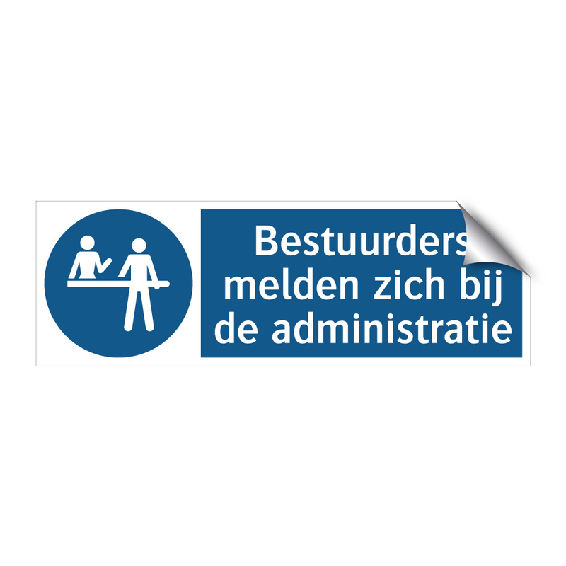 Bestuurders melden zich bij de administratie & Bestuurders melden zich bij de administratie