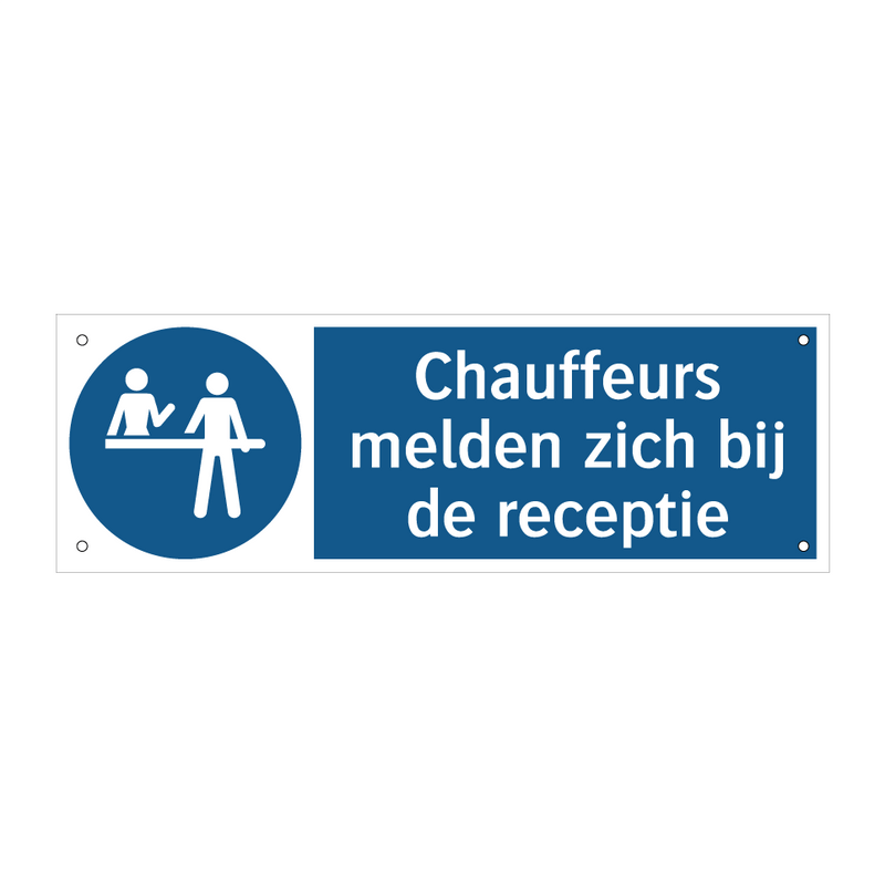 Chauffeurs melden zich bij de receptie & Chauffeurs melden zich bij de receptie