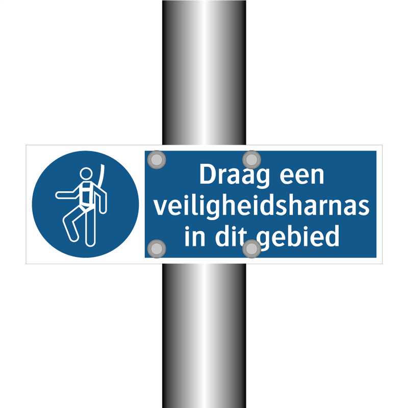 Draag een veiligheidsharnas in dit gebied & Draag een veiligheidsharnas in dit gebied