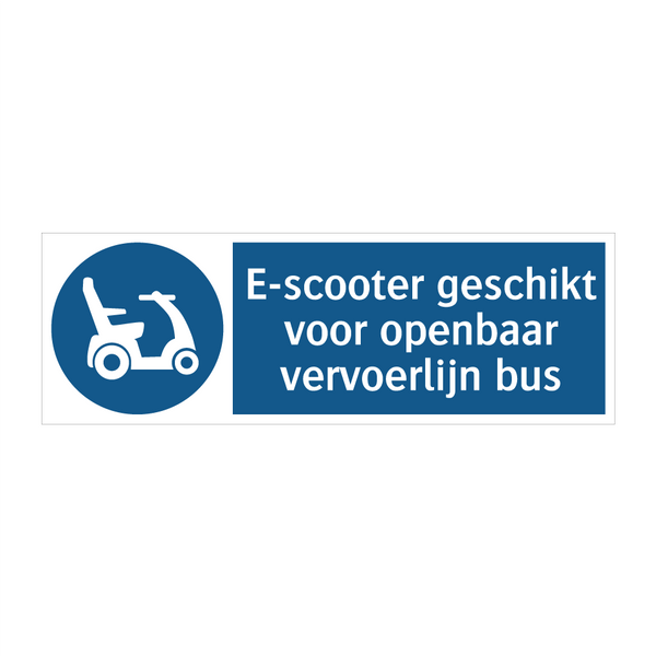 E-scooter geschikt voor openbaar vervoerlijn bus & E-scooter geschikt voor openbaar vervoerlijn bus