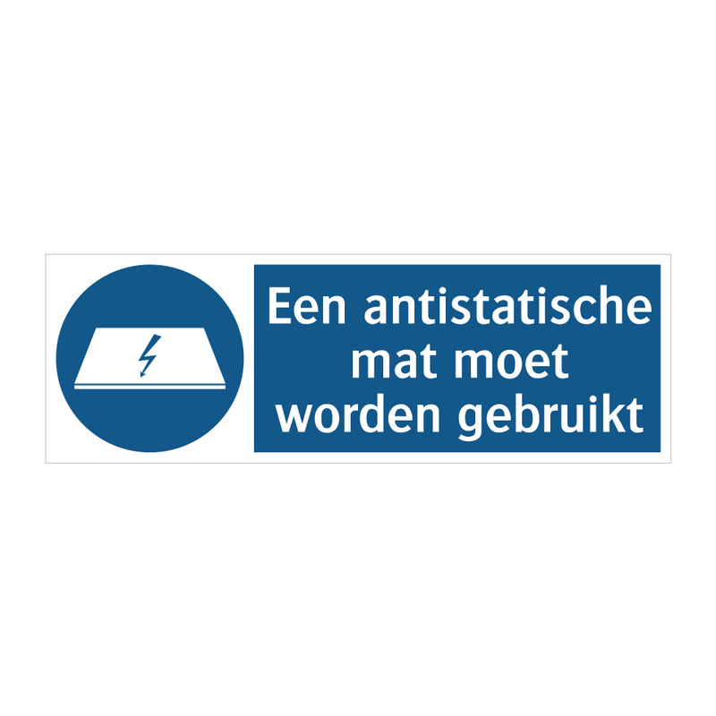 Een antistatische mat moet worden gebruikt & Een antistatische mat moet worden gebruikt