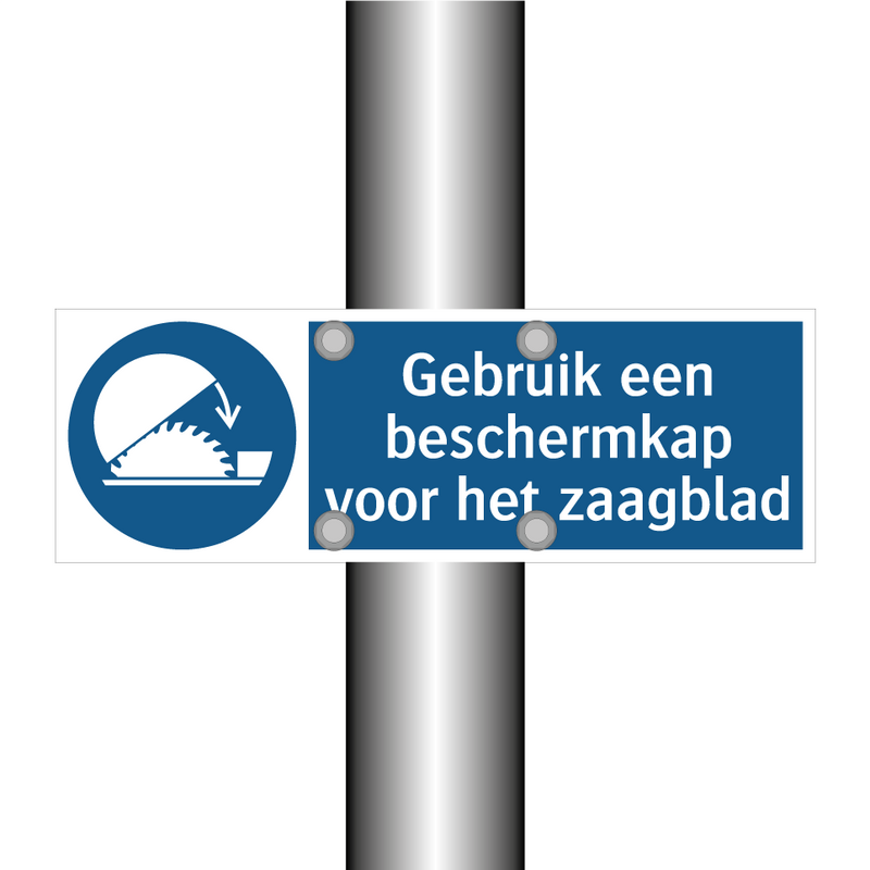 Gebruik een beschermkap voor het zaagblad & Gebruik een beschermkap voor het zaagblad