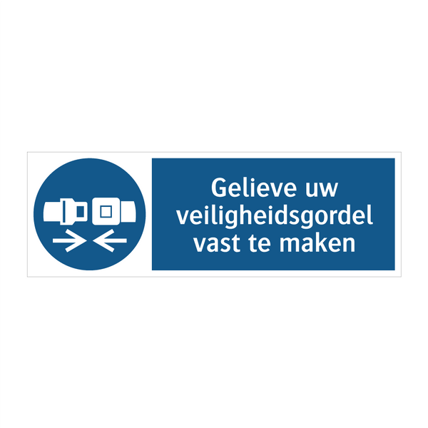 Gelieve uw veiligheidsgordel vast te maken & Gelieve uw veiligheidsgordel vast te maken