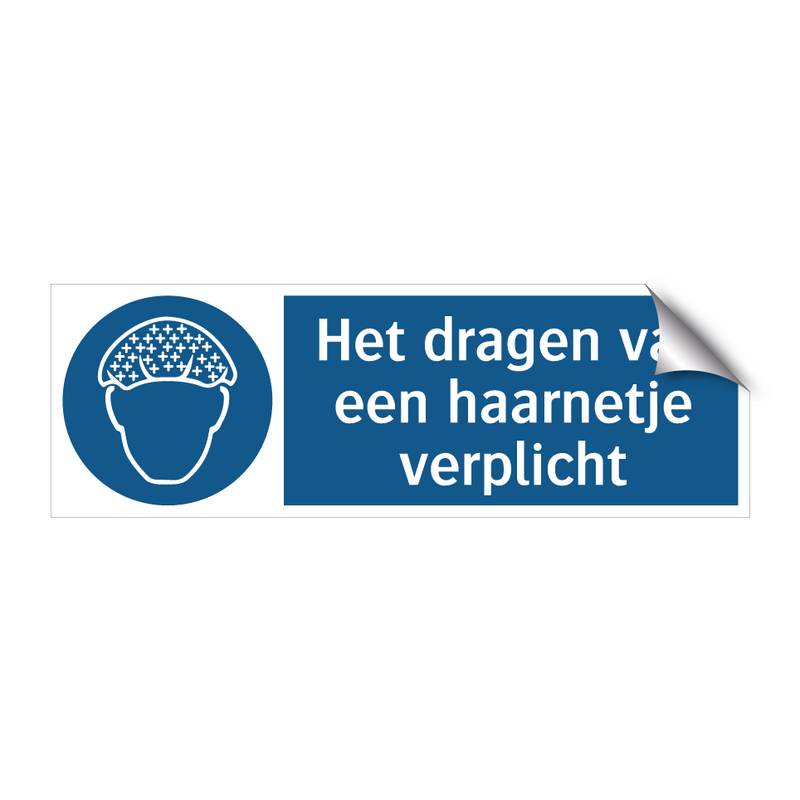 Het dragen van een haarnetje verplicht & Het dragen van een haarnetje verplicht