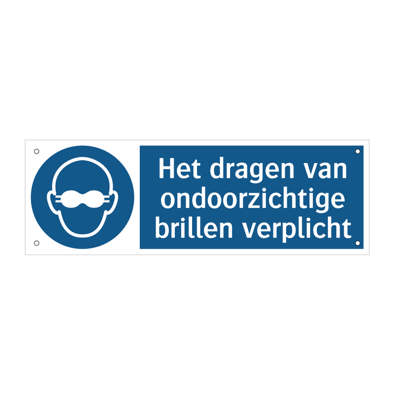 Het dragen van ondoorzichtige brillen verplicht & Het dragen van ondoorzichtige brillen verplicht