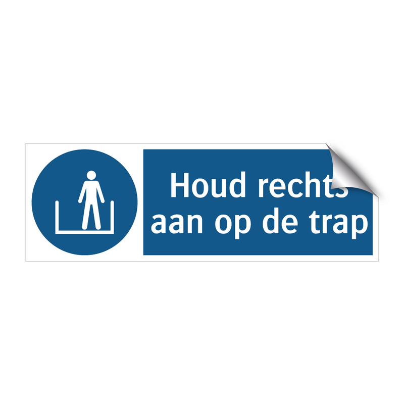 Houd rechts aan op de trap & Houd rechts aan op de trap & Houd rechts aan op de trap