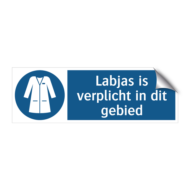 Labjas is verplicht in dit gebied & Labjas is verplicht in dit gebied