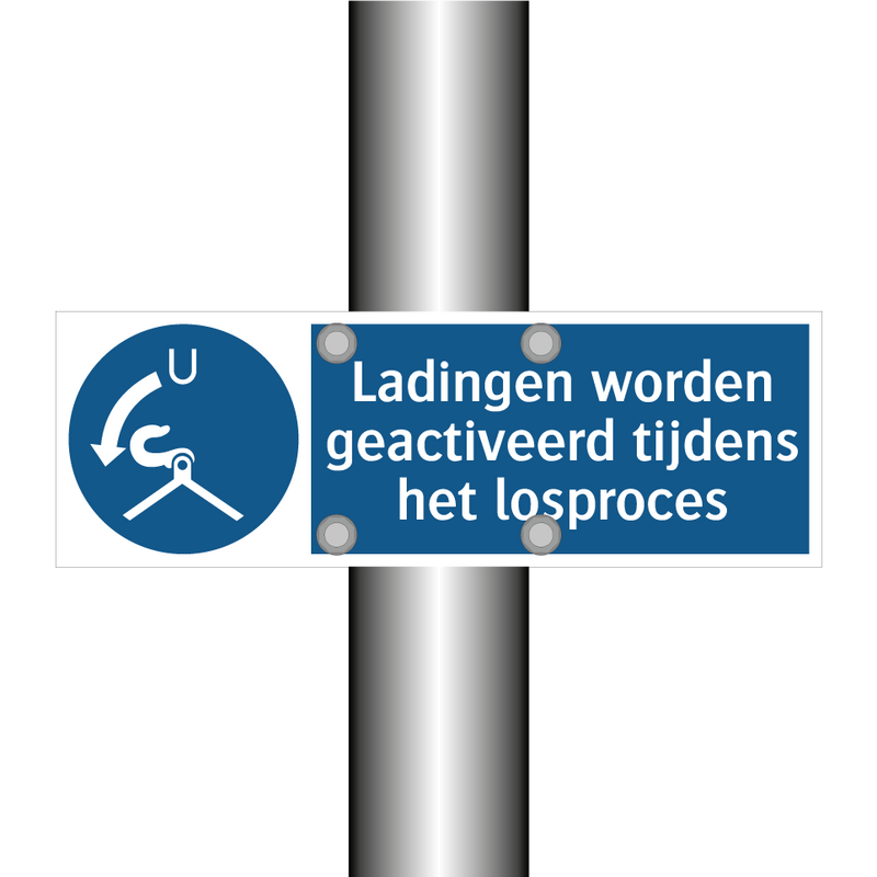 Ladingen worden geactiveerd tijdens het losproces