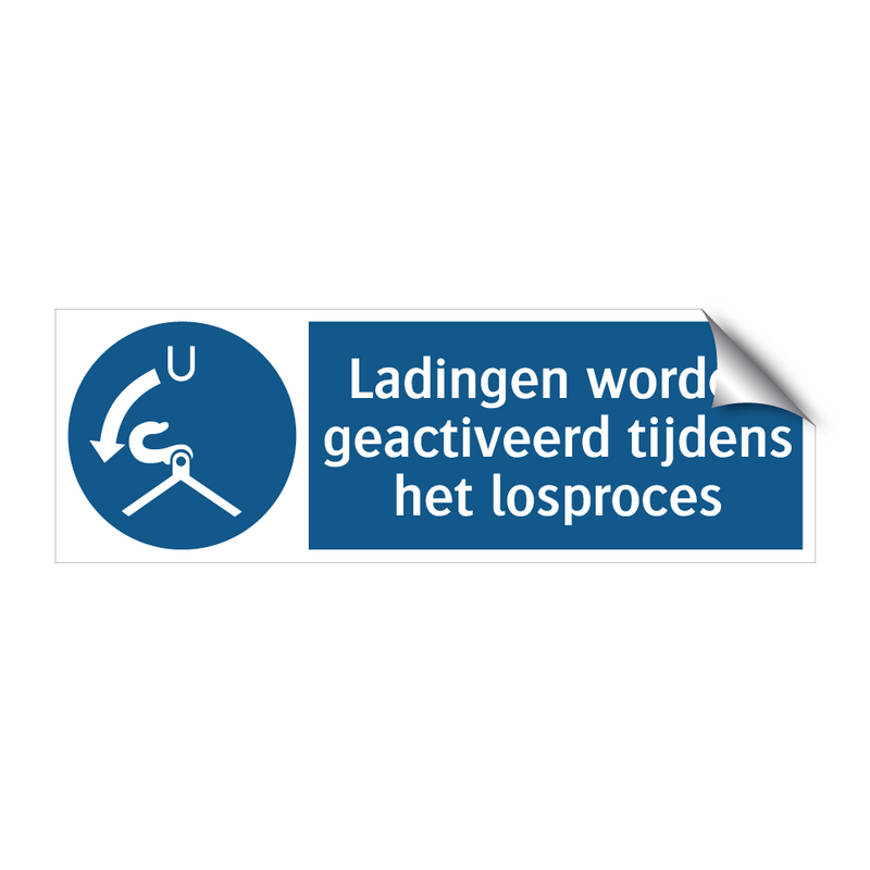 Ladingen worden geactiveerd tijdens het losproces