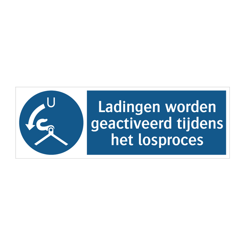 Ladingen worden geactiveerd tijdens het losproces