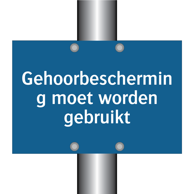 Gehoorbescherming moet worden gebruikt & Gehoorbescherming moet worden gebruikt