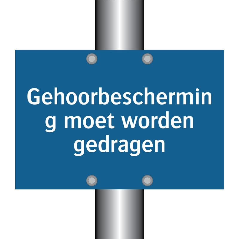 Gehoorbescherming moet worden gedragen & Gehoorbescherming moet worden gedragen