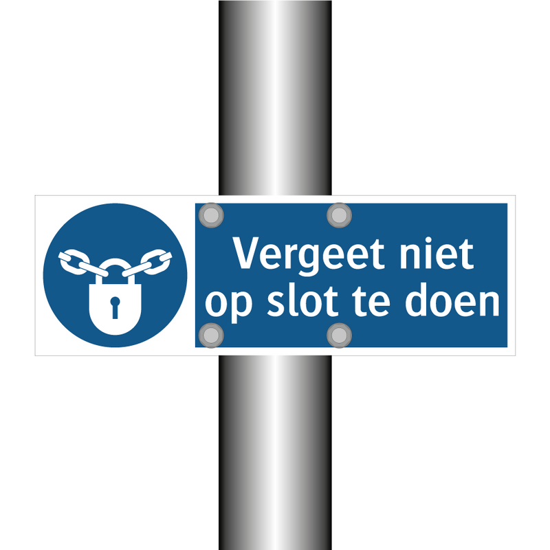 Vergeet niet op slot te doen & Vergeet niet op slot te doen & Vergeet niet op slot te doen