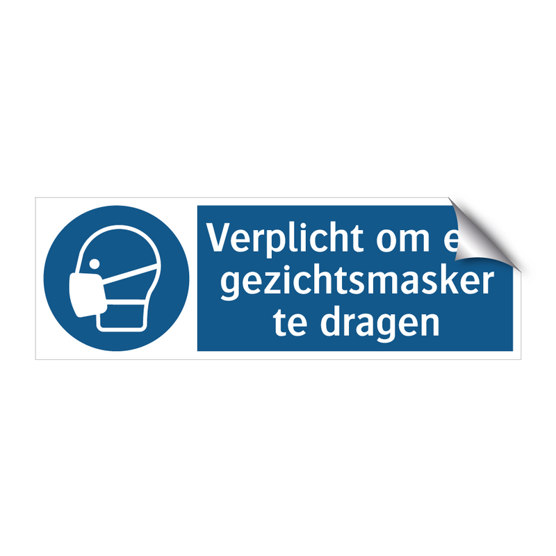 Verplicht om een gezichtsmasker te dragen & Verplicht om een gezichtsmasker te dragen