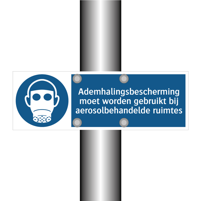 Ademhalingsbescherming moet worden gebruikt bij aerosolbehandelde ruimtes