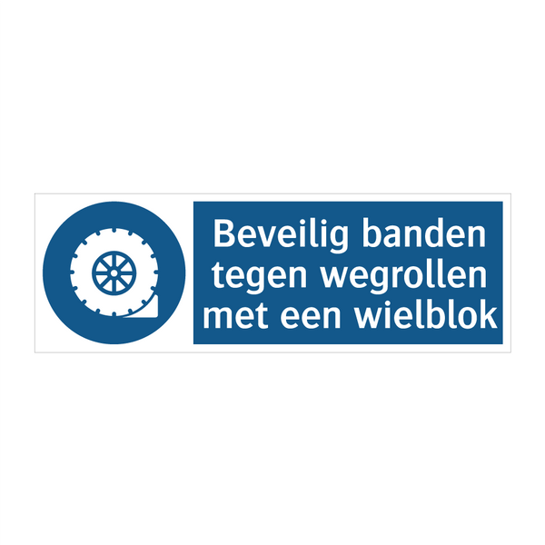 Beveilig banden tegen wegrollen met een wielblok & Beveilig banden tegen wegrollen met een wielblok