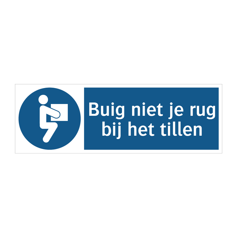 Buig niet je rug bij het tillen & Buig niet je rug bij het tillen & Buig niet je rug bij het tillen