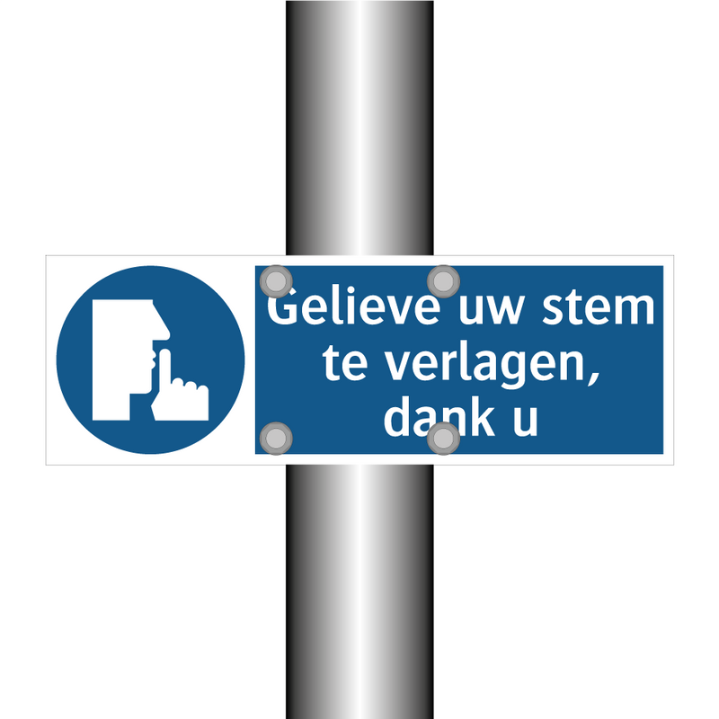 Gelieve uw stem te verlagen, dank u & Gelieve uw stem te verlagen, dank u