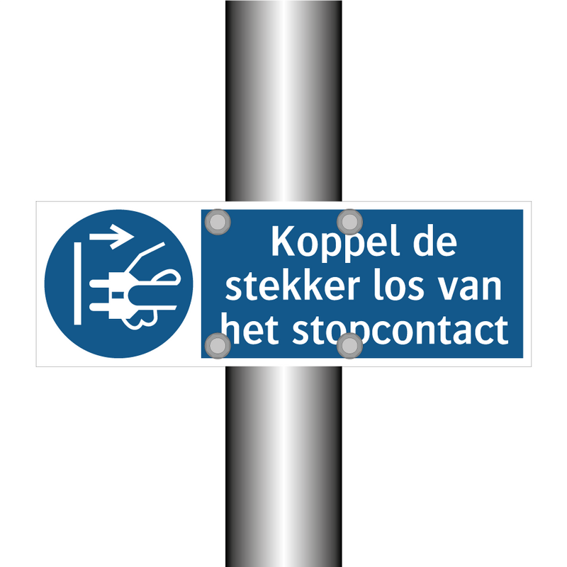 Koppel de stekker los van het stopcontact & Koppel de stekker los van het stopcontact