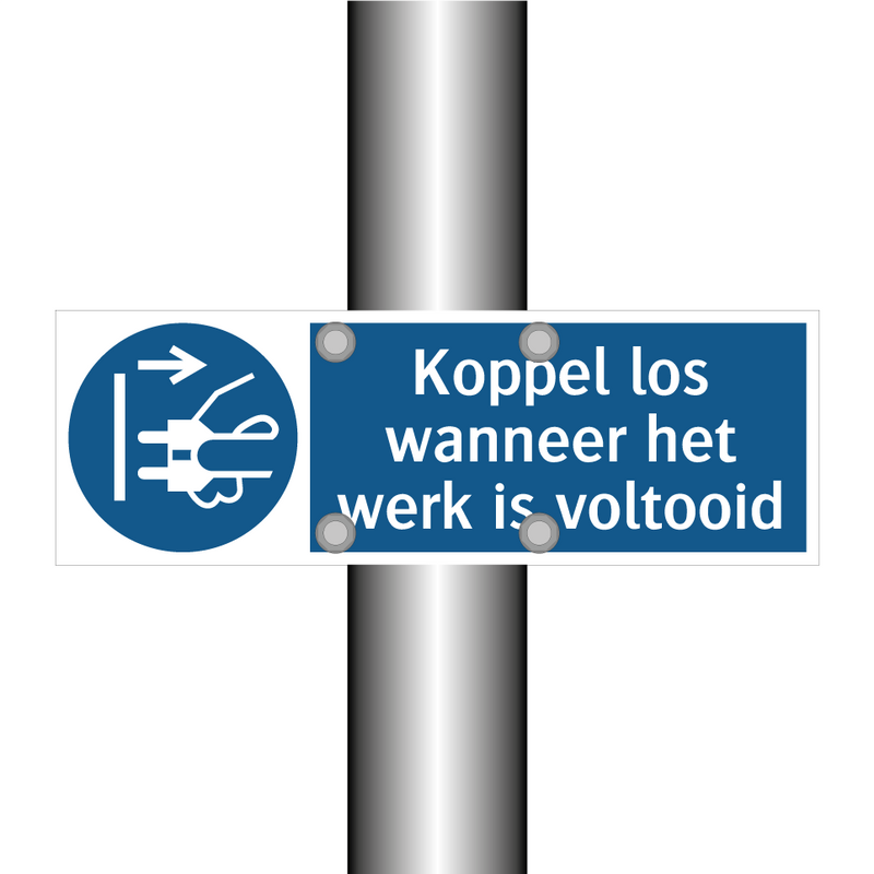 Koppel los wanneer het werk is voltooid & Koppel los wanneer het werk is voltooid