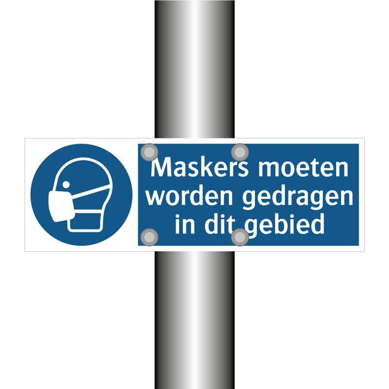 Maskers moeten worden gedragen in dit gebied & Maskers moeten worden gedragen in dit gebied