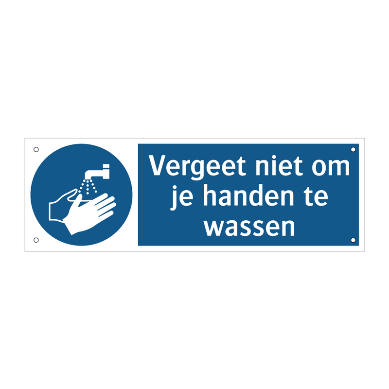 Vergeet niet om je handen te wassen & Vergeet niet om je handen te wassen