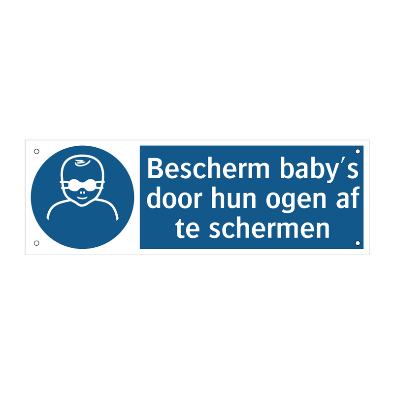 Bescherm baby's door hun ogen af te schermen & Bescherm baby's door hun ogen af te schermen