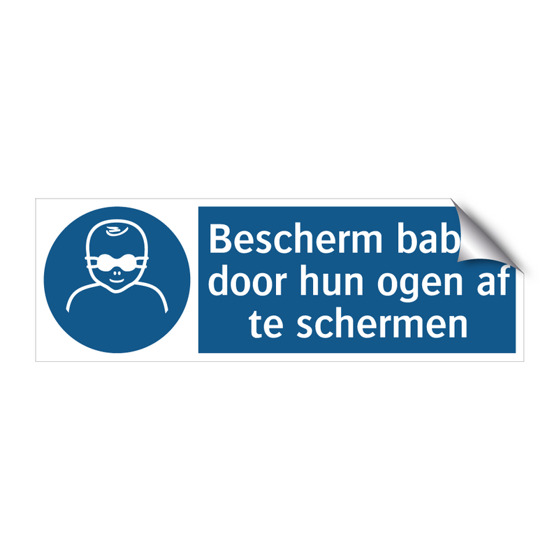 Bescherm baby's door hun ogen af te schermen & Bescherm baby's door hun ogen af te schermen