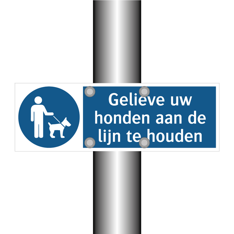 Gelieve uw honden aan de lijn te houden & Gelieve uw honden aan de lijn te houden