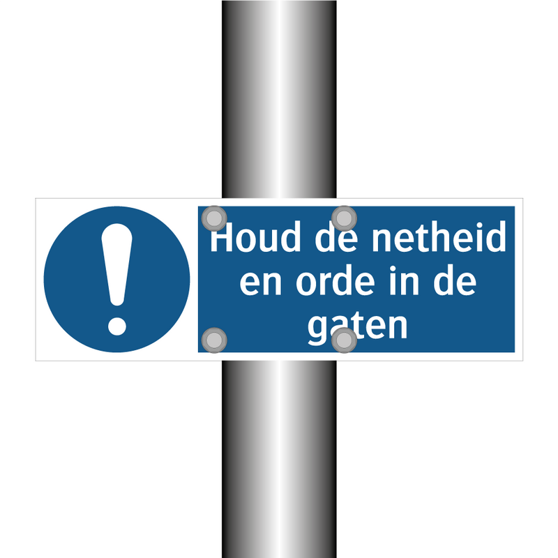 Houd de netheid en orde in de gaten & Houd de netheid en orde in de gaten