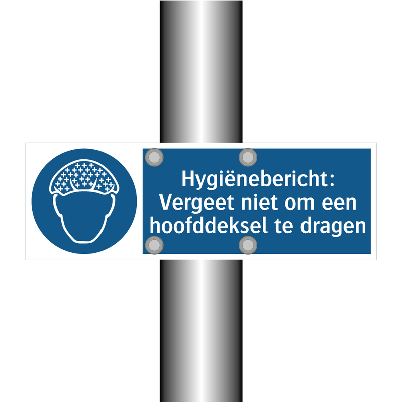 Hygiënebericht: Vergeet niet om een hoofddeksel te dragen