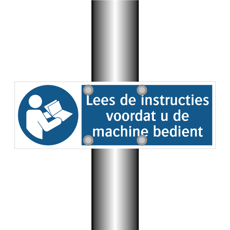 Lees de instructies voordat u de machine bedient & Lees de instructies voordat u de machine bedient