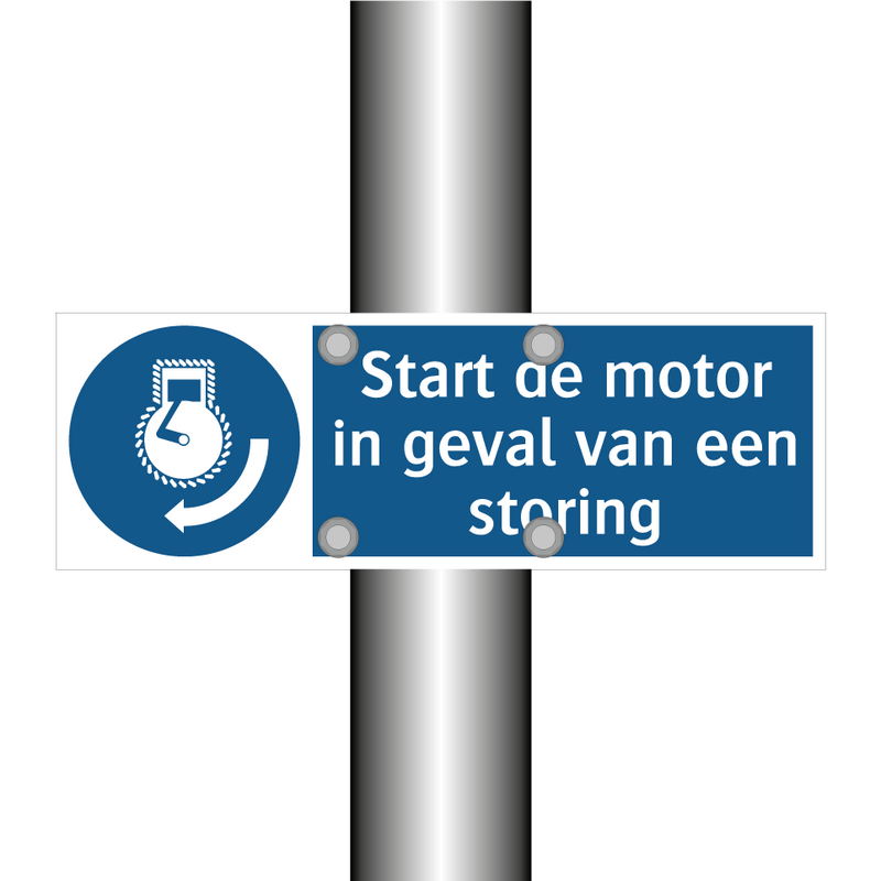 Start de motor in geval van een storing & Start de motor in geval van een storing