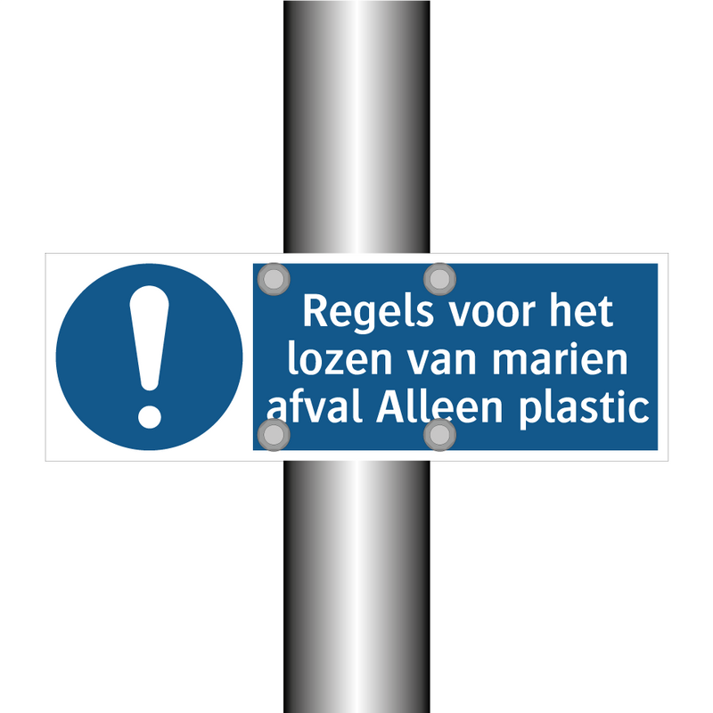 Regels voor het lozen van marien afval Alleen plastic