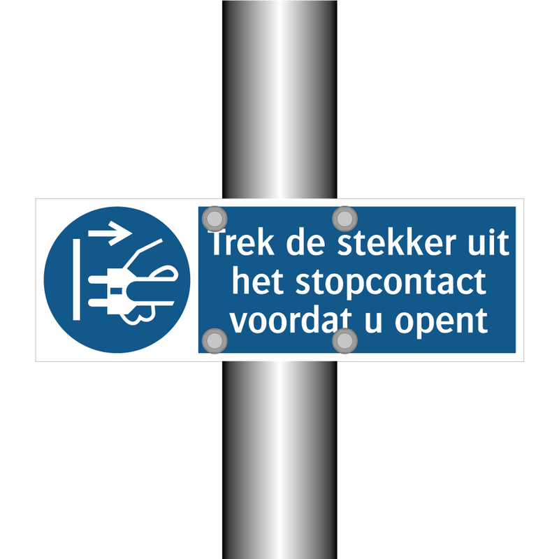 Trek de stekker uit het stopcontact voordat u opent