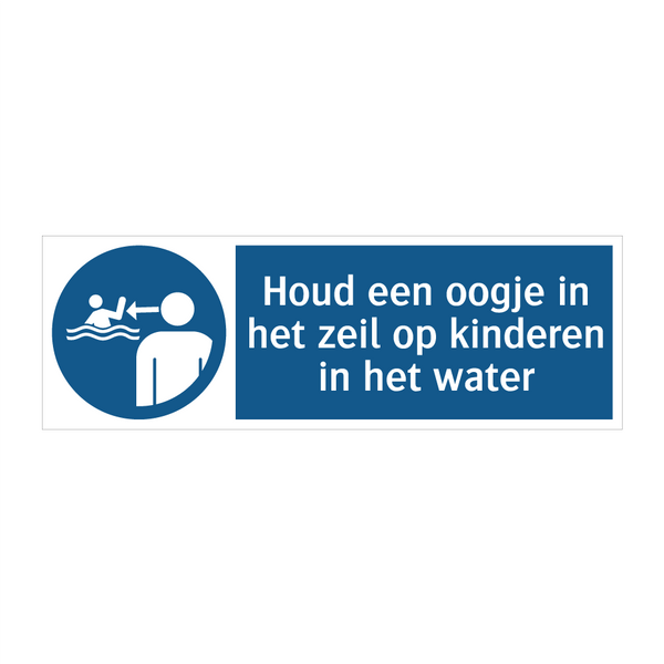 Houd een oogje in het zeil op kinderen in het water