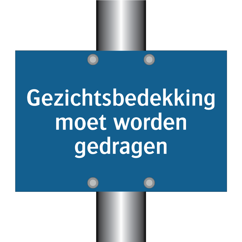 Gezichtsbedekking moet worden gedragen & Gezichtsbedekking moet worden gedragen